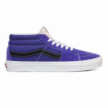 Vans Retro Sport Sk8-Mid - Miesten Korkeavartiset tennarit - Kuninkaallinen Sininen/Valkoinen